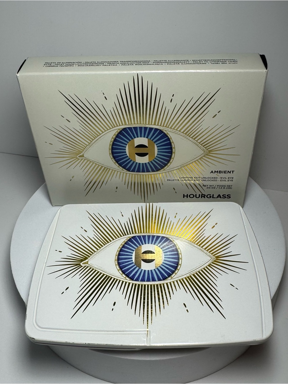 Hourglass Ambient Evil Eye Palette - White, Gold & Blue